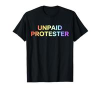 Unpaid Peaceful Protester Patriotic American Flag Heart USA T-Shirt