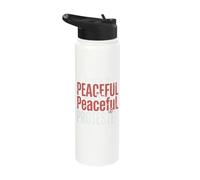 Unpaid Peaceful Protester Peace Dove Peace & Love Stainless Steel Insulated Water Bottle