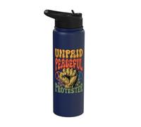 Unpaid Peaceful Protester Political Protest Activism Retro Stainless Steel Insulated Water Bottle