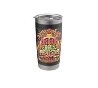 Unpaid Peaceful Protester Resist Protest Basic Decency Stainless Steel Insulated Tumbler