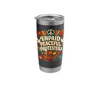 Unpaid Peaceful Protester Resist Protest Basic Decency Stainless Steel Insulated Tumbler