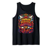 Unpaid Peaceful Protester Resist Protest No Kings Decency Tank Top