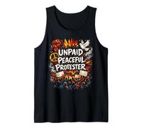 Unpaid Peaceful Protester Resist Protest No Kings Decency Tank Top