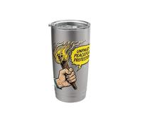 Unpaid Peaceful Protestor Holding Torch Stainless Steel Insulated Tumbler