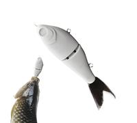 Unpainted Lures, Unpainted Lures, Sunken Swimbait with 2 Segment Jointed Rattles, Artificial Lure for and Saltwater, Arts