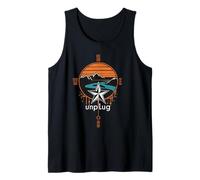 Unplug and Explore the Great Outdoors Hiking Wind Rose Tank Top