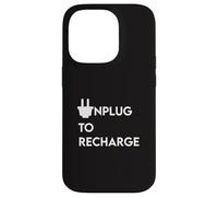 UNPLUG TO RECHARGE - Positive Tech Yoga Holistic Detox Peace Case for iPhone 14 Pro