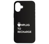 UNPLUG TO RECHARGE - Positive Tech Yoga Holistic Detox Peace Case for iPhone 16 Plus
