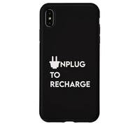 UNPLUG TO RECHARGE - Positive Tech Yoga Holistic Detox Peace Case for iPhone XS Max