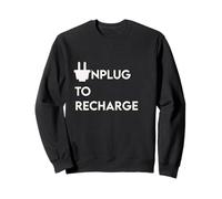 UNPLUG TO RECHARGE - Positive Tech Yoga Holistic Detox Peace Sweatshirt