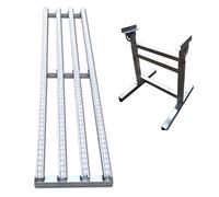 Unpowered Line Stainless Steel Conveyor 16 Inch Wide, Lightweight Truck Unloading Slide Belt with Adjustable Connectors Stand, Bag and Box Conveyor Runner (Size : W 40cm(16 in) L 1m/3.3ft)