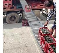 Unpowered Roller Conveyor Belt, Splicable Multi-functional Unloading Chute for Efficient Commercial Truck Trailer and Warehouse Operations