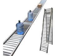 Unpowered Roller Conveyor for Warehouses - Galvanized Steel Rollers, Anti-Rust, Perfect for Efficient Case Unloading & Transport - and Reliable Handling Solut