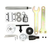 Unpowered Spindle Assembly with JTO Drill Chuck, Table Drill Accessory for DIY Woodworking, M10 Shaft Sleeve, 0.3-4mm Clamping Range, High Accuracy 0.005mm