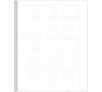 Unpunched Dotted Paper, Dotted Grid Filler Paper, 100Sheets / 200Pages Loose-Leaf Paper, 100gsm White Paper, 8.5'' x 11''