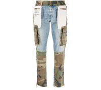 UNRAVEL PROJECT camouflage-print panelled jeans - Blue 28-29
