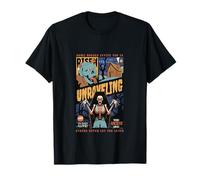 Unraveling Comic Horror Spooky Skeleton Zombie Art T-Shirt