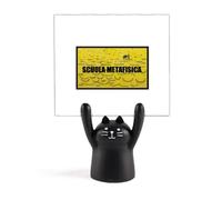 Unreal Dream Scuola Metafisica Memo Holder Cartoon Black Cat Stand Decoration