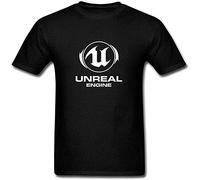 Unreal Engine Mens T Shirt Funny Top Tee Camiseta Short-Sleeve Black M