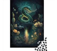 Unreal Snake 1000 Pieces Puzzles for Teenagers Gifts Paper Puzzle Jigsaws for Adults Home Educational Games DIY Toys 1000pcs (38x26cm)