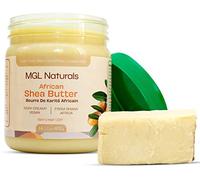 Unrefined African Shea Butter Ivory by MGL Naturals,100% Pure, Raw, Vegan & Organic. Nourishing and moisturizing. Use it alone or DIY recipes. Sustainably sourced from Ghana, Africa.14.11 oz/ 400g