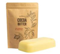 Unrefined Cocoa Butter - Raw, Natural Scent - Use In DIY Lotion, Lotion Bars And Sticks, Lip Balm, Body Butter And A Lot More Skin Care Creations - 8 oz