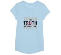 Unreliable Narrator The Truth is Subjective Perception T-Shirt, Girls, Baby Blue, Medium