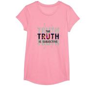 Unreliable Narrator The Truth is Subjective Perception T-Shirt, Girls, Pink, Small