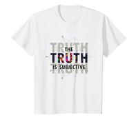 Unreliable Narrator The Truth is Subjective Perception T-Shirt, Kids, White, 4 Years