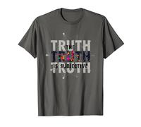 Unreliable Narrator The Truth is Subjective Perception T-Shirt, Men, Asphalt Grey, Large