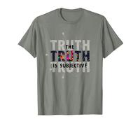 Unreliable Narrator The Truth is Subjective Perception T-Shirt, Men, Olive Heather, Medium