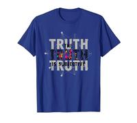 Unreliable Narrator The Truth is Subjective Perception T-Shirt, Men, Royal Blue, 3X-Large
