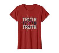 Unreliable Narrator The Truth is Subjective Perception T-Shirt, Women, Cranberry Red, Small