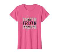 Unreliable Narrator The Truth is Subjective Perception T-Shirt, Women, Pink Heather, X-Large