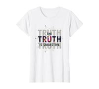 Unreliable Narrator The Truth is Subjective Perception T-Shirt, Women, White, L
