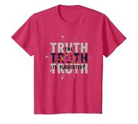 Unreliable Narrator The Truth is Subjective Perception T-Shirt, Youth, Red Heather, 2T