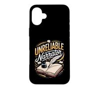 Unreliable Narrator Writer Author Writing Case for iPhone 16 Plus