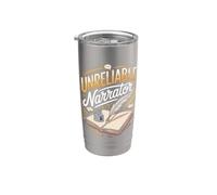 Unreliable Narrator Writer Author Writing Stainless Steel Insulated Tumbler
