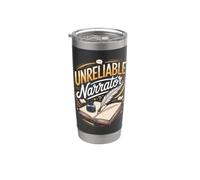 Unreliable Narrator Writer Author Writing Stainless Steel Insulated Tumbler