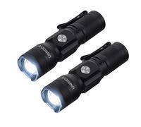 UNROEVS Pocket Flashlight Rechargeable with 1200 Lumens,Mini Small EDC Flashlights with Magnet & Clip,Compact Powerful Flash Light-Zoomable,Adjustable Brightness and 1 Mode for Everyday Carry.