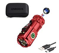 UNROEVS XC01 2550 lumens Mini Flashlight Rechargeable, Super Bright Magnetic Flashlight 5 Modes, Compact Small Pocket Flashlight USB C Charge,EDC Lights for Camping Outdoor Emergencies.