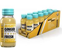 UNROOTED Mighty Ginger Shots Multipack - Immune System and Natural Energy Booster - 12 x 60ml Bottles - Ginger, Turmeric, Chilli & Baobab