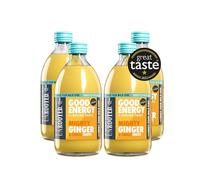 UNROOTED Mighty Ginger Shots Multipack - Immune System and Natural Energy Booster - 4 x 500ml Dosing Bottles - Ginger, Turmeric, Chilli & Baobab
