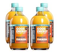 UNROOTED Punchy Ginger and Turmeric Shots, Baobab, Immunity, Energy | Turmeric and Ginger Shots in 7X Daily Dosing Bottles. High in Vitamin C, Caffeine-Free Energy, Supports Anti-Inflammation.