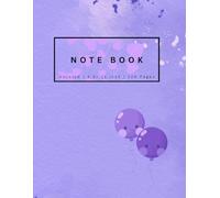 Unruled Composition Notebook: Purple Theme Large Notebook, 8.5x11 inch, 120 Pages