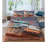 UNRXJZLVM 3D Printed Tank Pattern Duvet Cover Microfiber Soft Skin-Friendly Military Bedroom Decor Tank Bedding Set for Adults Teens King（220x240cm）