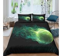 UNRXJZLVM Abstract Energy 3D Printed Duvet Cover Microfiber Bedroom Decor Cosmic Power Bedding Set Soft Breathable for Adults Single（140x200cm）