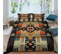 UNRXJZLVM Aztec Pattern Bedding Set Microfiber Student Room Decor