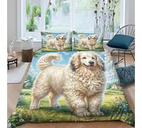 UNRXJZLVM Old English Sheepdog Duvet Cover 3 PCS Hotel Quality Quilt Cover Bedding Sets with Pillowcases, Zipper Closure, Ultra Soft, Hypoallergenic Microfiber King（220x240cm）