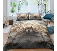 UNRXJZLVM Realistic 3D Printed Spider Pattern Microfiber Duvet Cover Bedroom Decor Spider Bedding Set Soft Breathable for Adults Teens Super king（260x220cm）